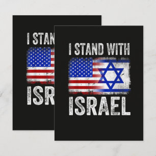 I Stand with Israel Thank You Card