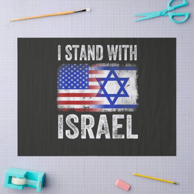 I Stand with Israel Tissue Paper (Craft)