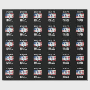 i stand with israel wrapping paper
