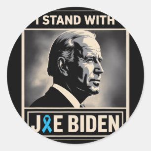 I Stand With Joe Biden Classic Round Sticker