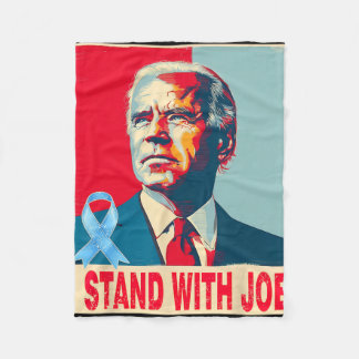 I Stand With Joe Biden  Fleece Blanket