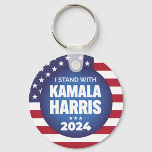 I Stand With Kamala Harris 2024 Key Ring