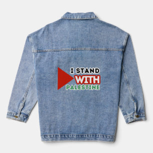 I STAND WITH PALESTINE DENIM JACKET