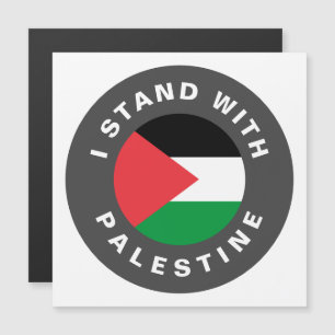 I Stand with Palestine flag custom Magnetic Card