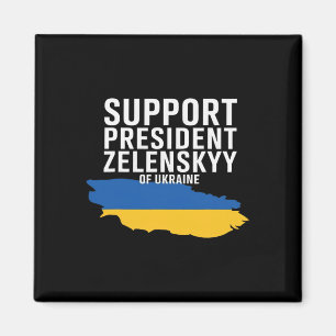 I Stand With President Zelensky - I Stand With Ukr Magnet