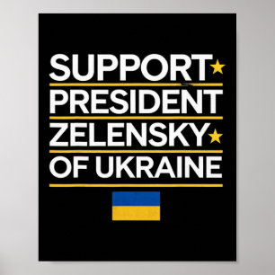 I Stand With President Zelensky - I Stand With Ukr Poster