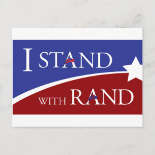 I Stand With Rand Postcard