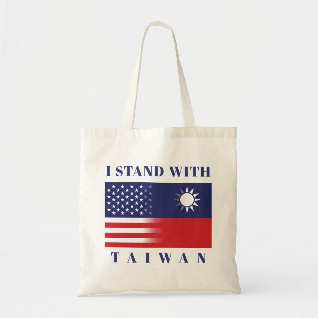 I Stand With Taiwan Tote Bag (Front)