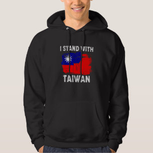 I Stand With Taiwan Vintage American Taiwanese Fla Hoodie