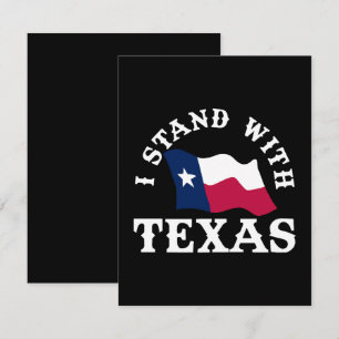 I Stand With Texas Card