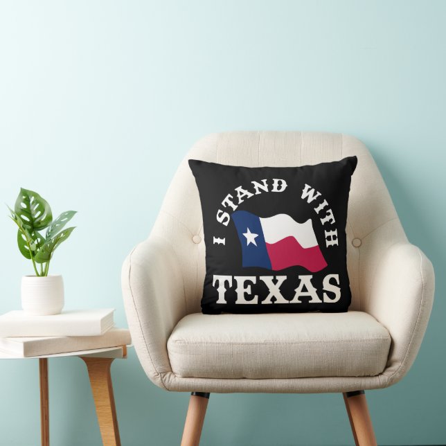 I Stand With Texas Cushion (Chair)