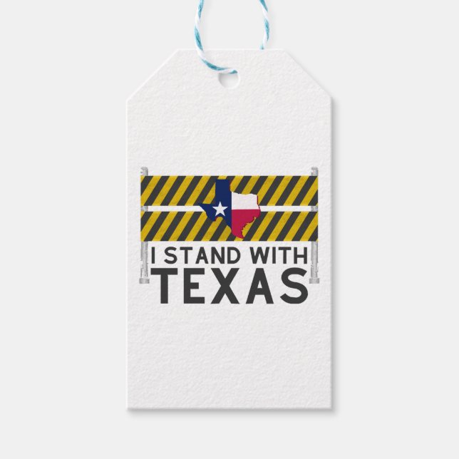I Stand With Texas Gift Tags (Front)