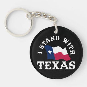 I Stand With Texas Key Ring