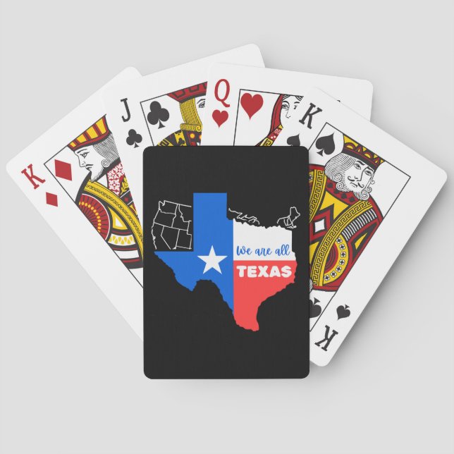 I Stand With Texas Playing Cards (Back)