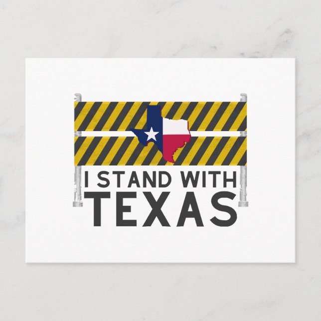 I Stand With Texas  Postcard (Front)