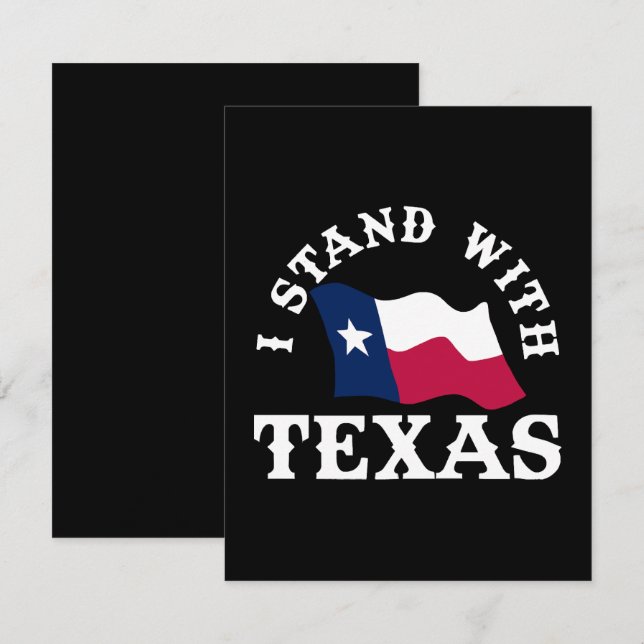 I Stand With Texas RSVP Card (Front/Back)