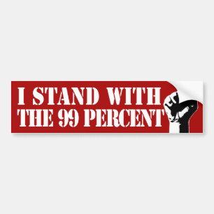 I Stand With the 99% Bumper Sticker