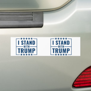I Stand With Trump 2024 Bumper Sticker