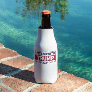 I Stand With Trump Bottle Cooler