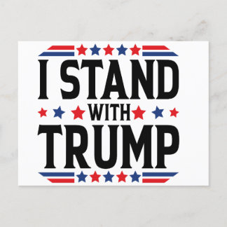 I Stand with Trump Campaign Postcard
