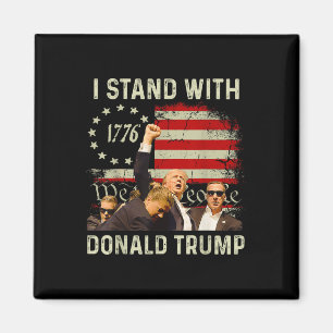 I Stand With Trump Funny Trump 2024  Magnet