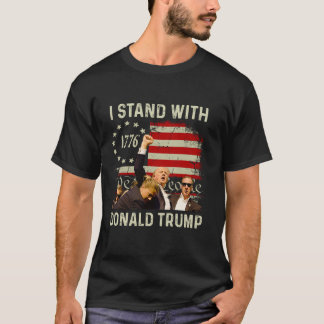 I Stand With Trump Funny Trump 2024 T Shirt