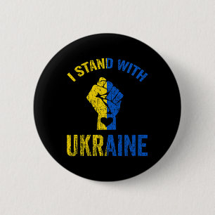 I Stand With Ukraine7 6 Cm Round Badge