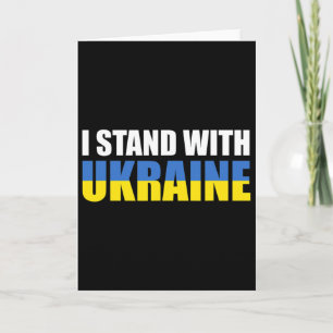 I Stand With Ukraine 16 Card