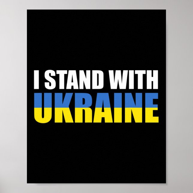 I Stand With Ukraine 16  Poster (Front)