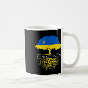 I Stand With Ukraine 2025 Shirts Ukrainian Flag Fr Coffee Mug