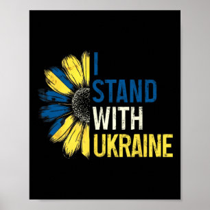I Stand With Ukraine 2025 Shirts Ukrainian Flag Fr Poster