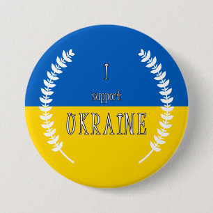I stand with Ukraine !!! 7.5 Cm Round Badge