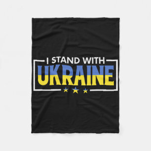 I Stand With Ukraine 8 Fleece Blanket