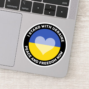 I stand with Ukraine anti war Sticker