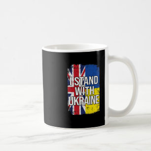 I Stand With Ukraine British United Kingdom Ukrain Coffee Mug