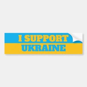 I Stand With Ukraine Bumper Sticker