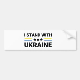 I Stand With Ukraine Bumper Sticker