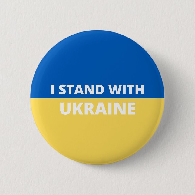 I STAND WITH UKRAINE BUTTON (Front)