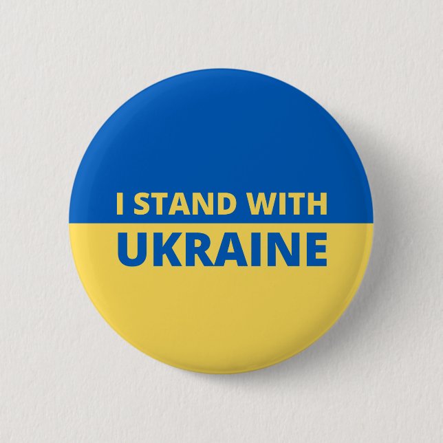 I STAND WITH UKRAINE BUTTON (Front)