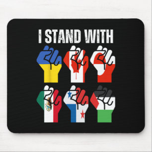 I Stand With Ukraine Canada Greenland Mexico Panam Mouse Pad