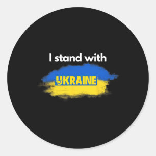 I Stand With Ukraine Classic Round Sticker