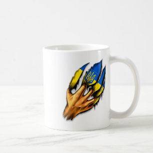 I Stand With Ukraine Coat Of Arms Ukraine Support Coffee Mug
