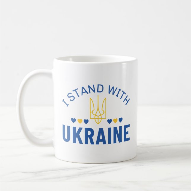 I Stand With Ukraine Coffee Mug (Left)