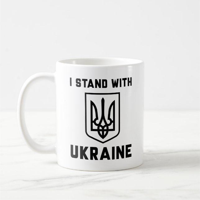 I Stand With Ukraine Coffee Mug (Left)
