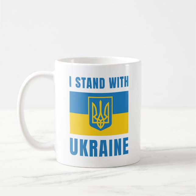 I Stand With Ukraine Coffee Mug (Left)