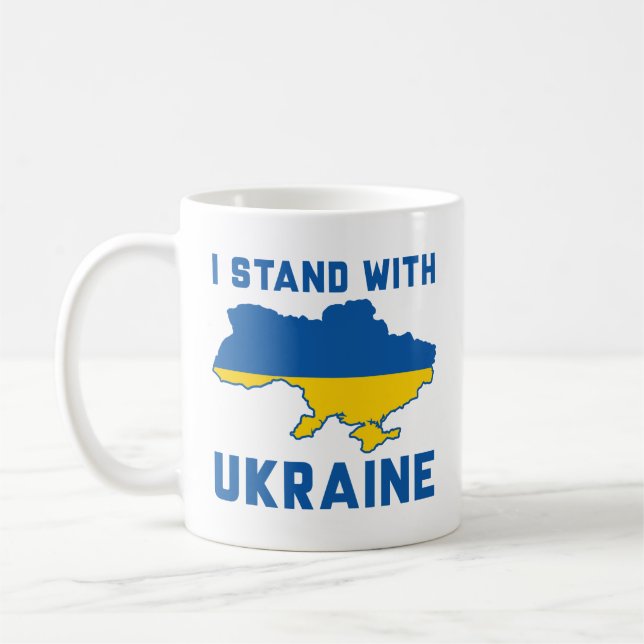 I Stand With Ukraine Coffee Mug (Left)