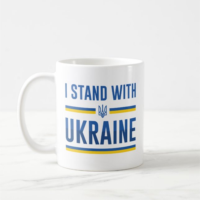 I Stand With Ukraine Coffee Mug (Left)