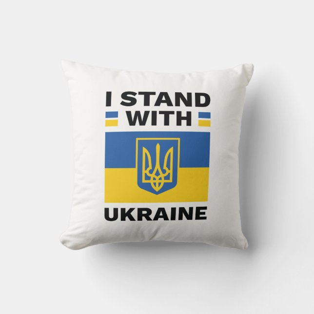 I Stand With Ukraine Cushion (Front)