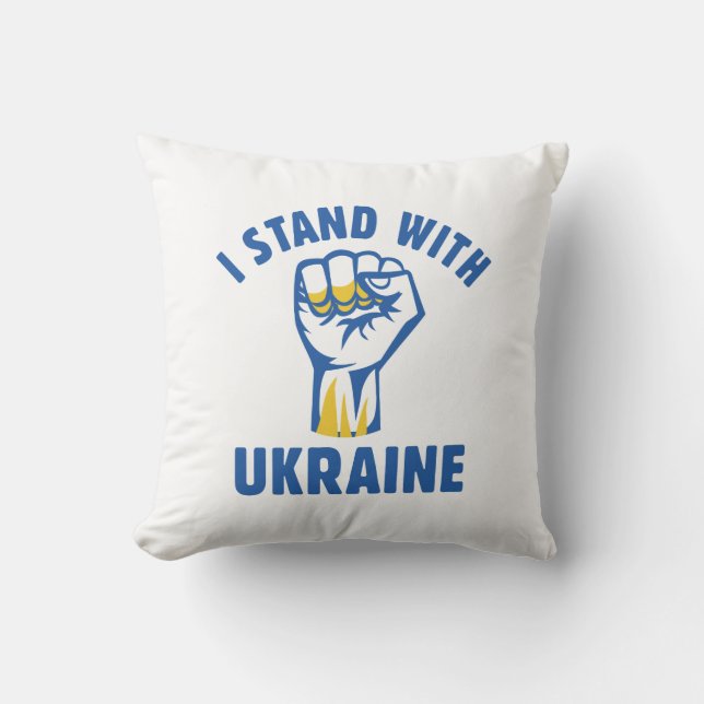 I Stand With Ukraine Cushion (Front)