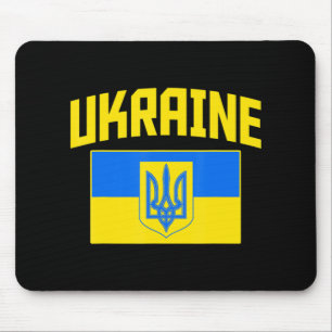 I Stand With Ukraine Distressed Raising Hand Ukrai Mouse Pad